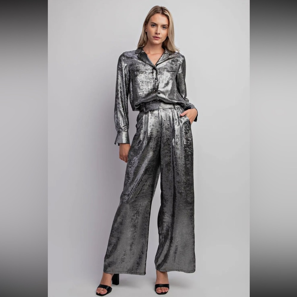 Silver pants straight legged - true to size
